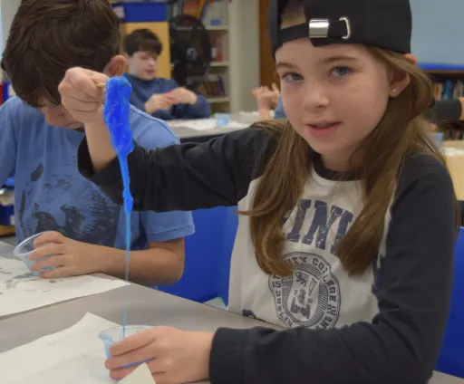 young girl with headphones